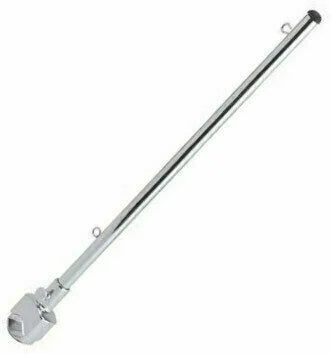 Flagpoles Brass Chrome Plated with Rail Mount