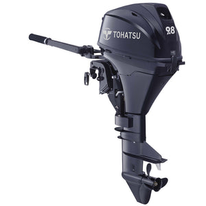 Tohatsu 4-stroke 9.8HP Fisherman (Electric start button and Tiller control) Standard Shaft