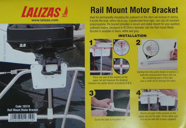 Rail Mounted Outboard Motor Bracket