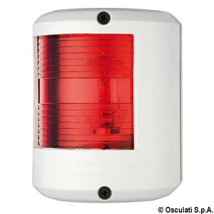 Left Red navigation light, Utility78 white 12v
