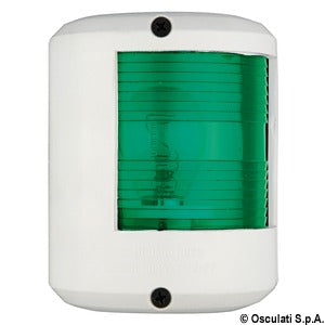 Right green navigation light, Utility78 white 12v